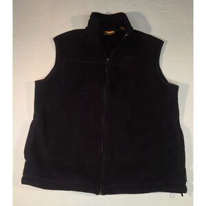 Timberland Fleece Vest Black Full Zip Outdoor Hiking Men’s XL